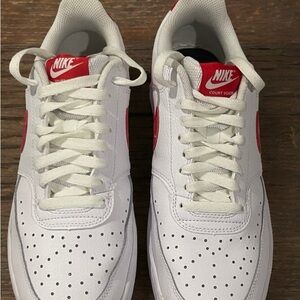 Nike Red and White Athletic Shoes size 9 men’s